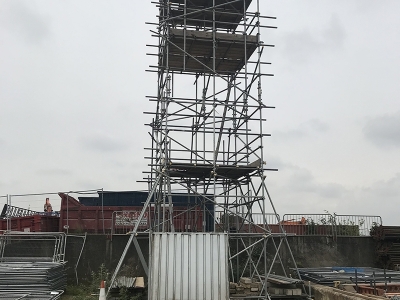 Static free standing tower