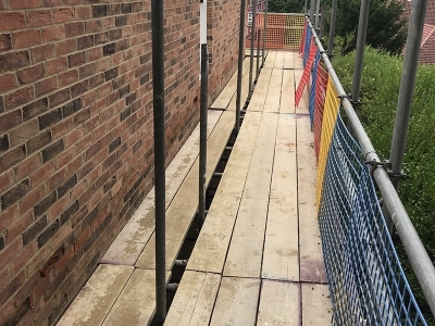 Bricklayers scaffold